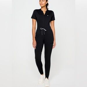 Fabletics StretchTech Empower Black Scrub Jumpsuit- XS
